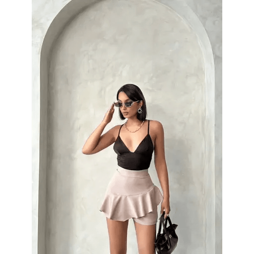 Valonlu firfirli Etek - Şıklık ve Rahatlık Bir Arada - ÖZER&HERMİN