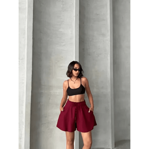 Volanli Keten sort | Şıklığı ve Rahatlığı Bir Arada Sunan Yaz Parçasi - ÖZER&HERMİN