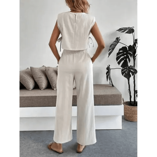 Yan Baglama Detayli Takimla Şıklığı Yakalayın - ÖZER&HERMİN