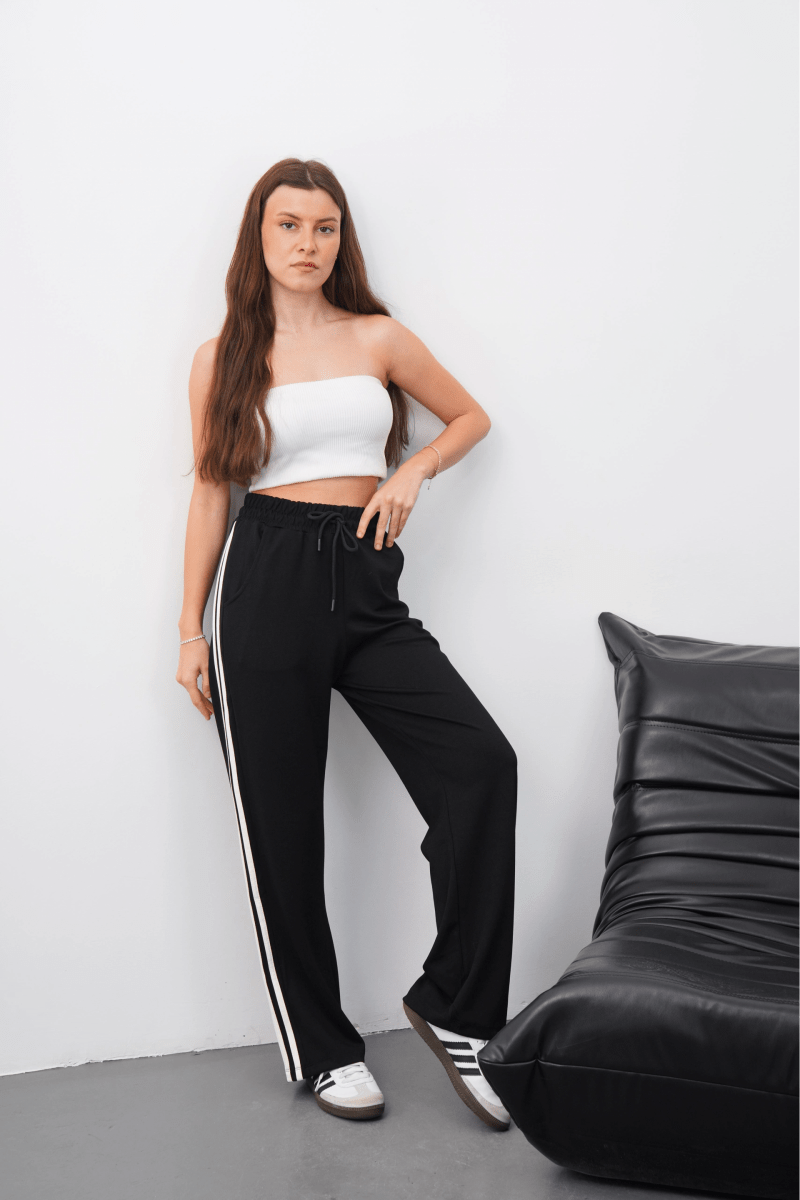 Yandan çift şeritli oys pantolon - ÖZER&HERMİN