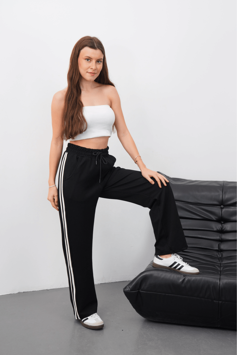 Yandan çift şeritli oys pantolon - ÖZER&HERMİN