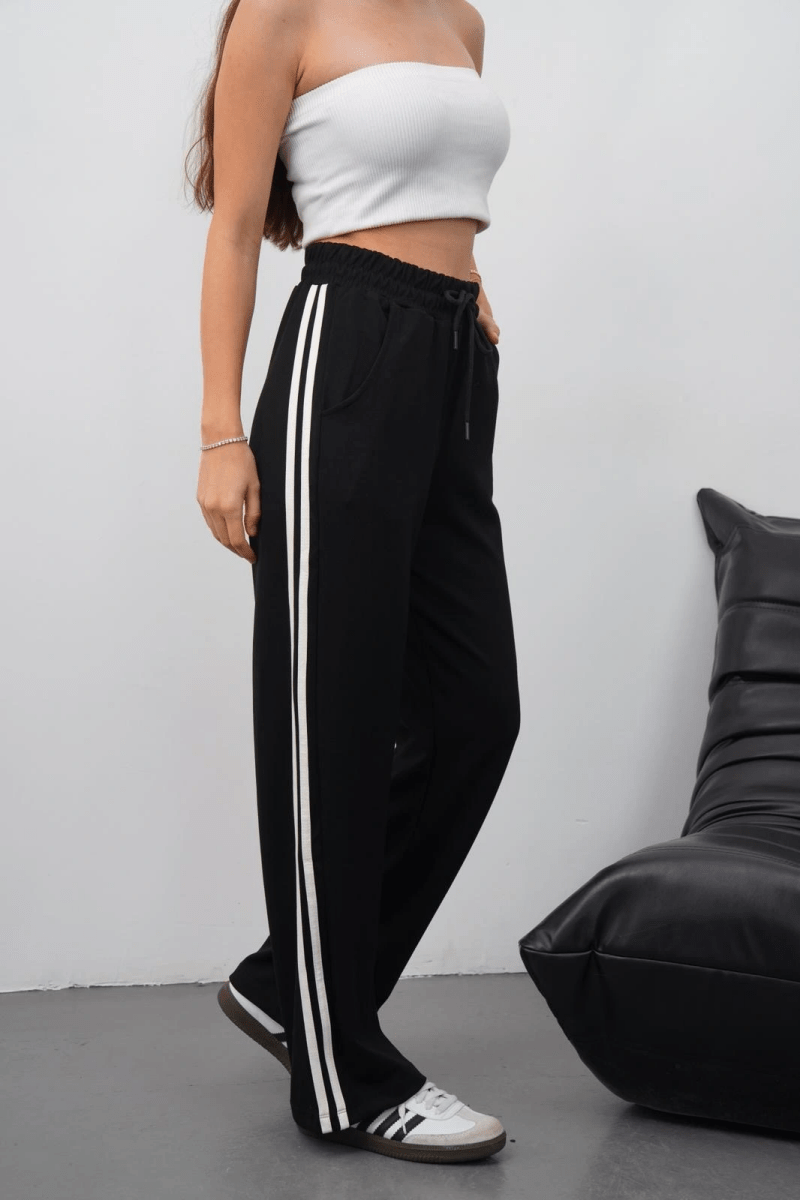 Yandan çift şeritli oys pantolon - ÖZER&HERMİN