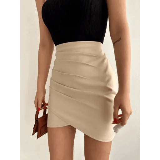 Yandan Drapeli Etek ile Şıklığı ve Modern Tasarımı Gardırobunuza Katın - ÖZER&HERMİN