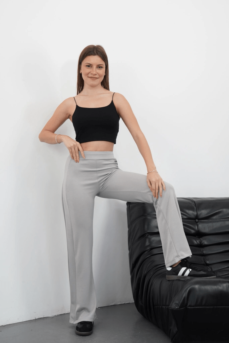 Yandan katlamalı oys pantolon - ÖZER&HERMİN