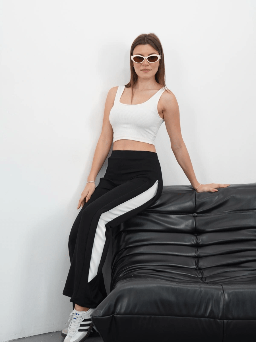 Yandan katlamalı oys pantolon - ÖZER&HERMİN