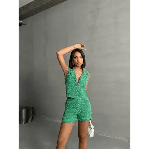 Yelekli Sort Takimi - Şıklık ve Rahatlık Bir Arada - ÖZER&HERMİN