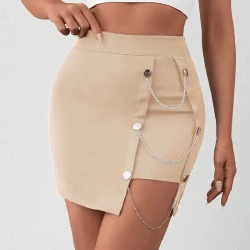 Zincirli Mini Etek - Şık ve Modern Tasarım - ÖZER&HERMİN