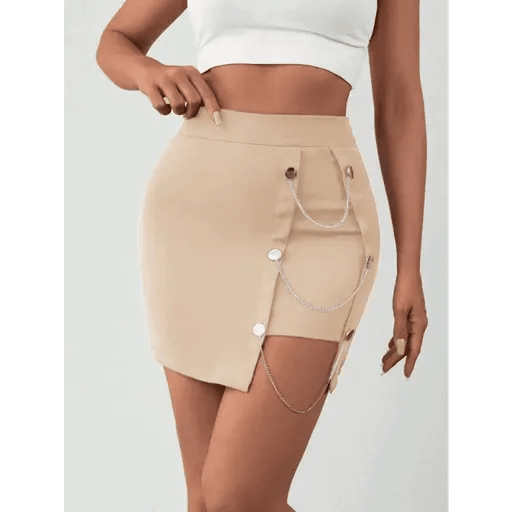 Zincirli Mini Etek - Şık ve Modern Tasarım - ÖZER&HERMİN