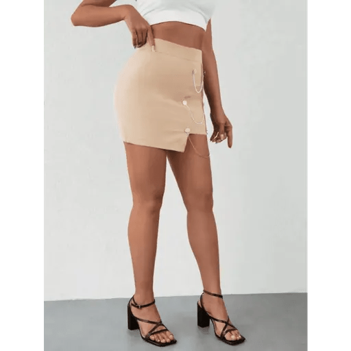 Zincirli Mini Etek - Şık ve Modern Tasarım - ÖZER&HERMİN